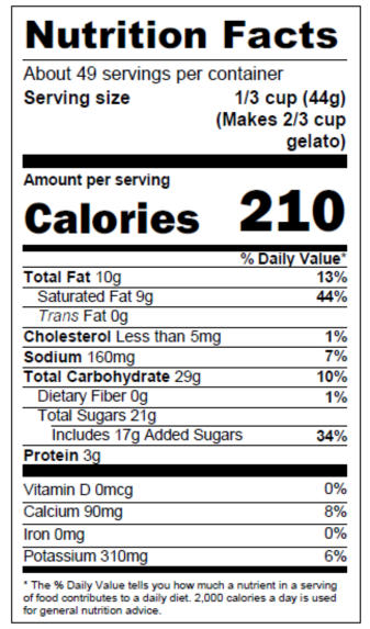 Nutrition Facts